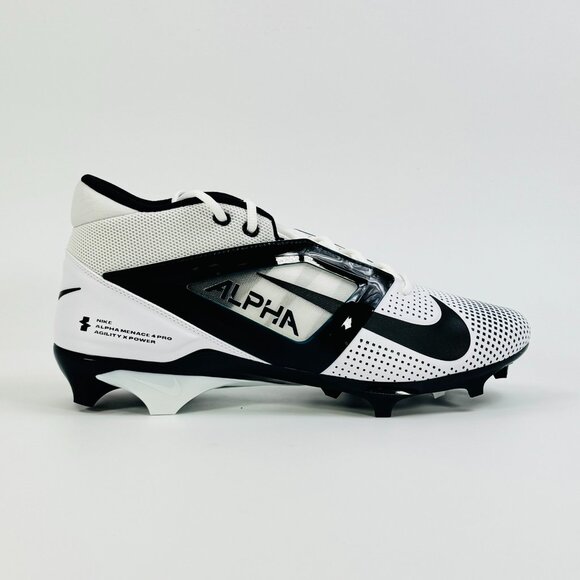 Nike Alpha Menace 4 Pro 'White Black College Navy' FZ7702-102 Football size 14